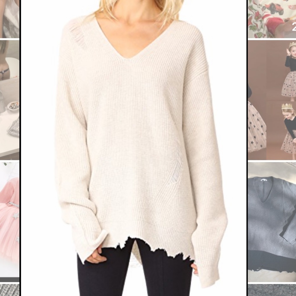 Helmut Lang distressed sweater